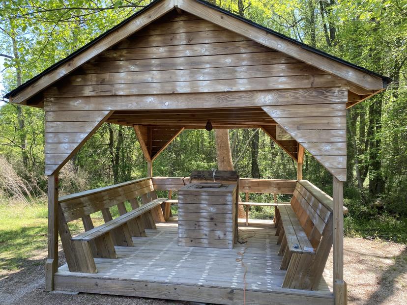 Completely restored well at Hopewell baptist church built in 1876 - Before