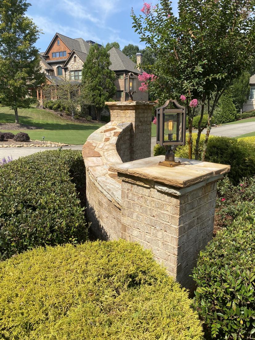 Rock Wall Cleaning - After